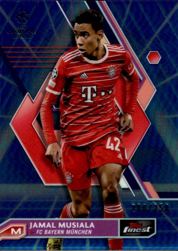 2023 topps finest Jamal Musiala #200/250 Fc Bayern Munchen