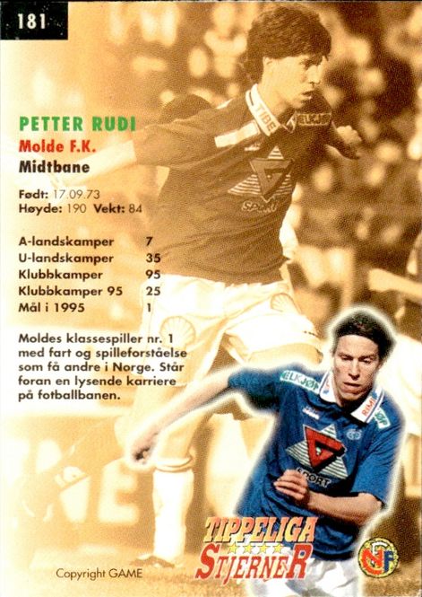 Hovedbilde PRTTER RUDI game TIPPELIGA STJERNER