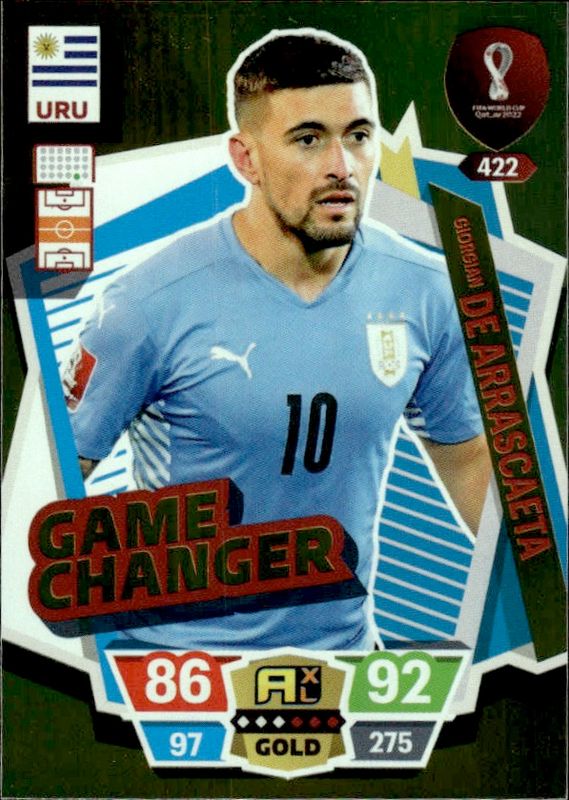 2022 Adrenalyn XL FIFA World Cup Qatar Game Changer Giorgian de Arrascaeta 