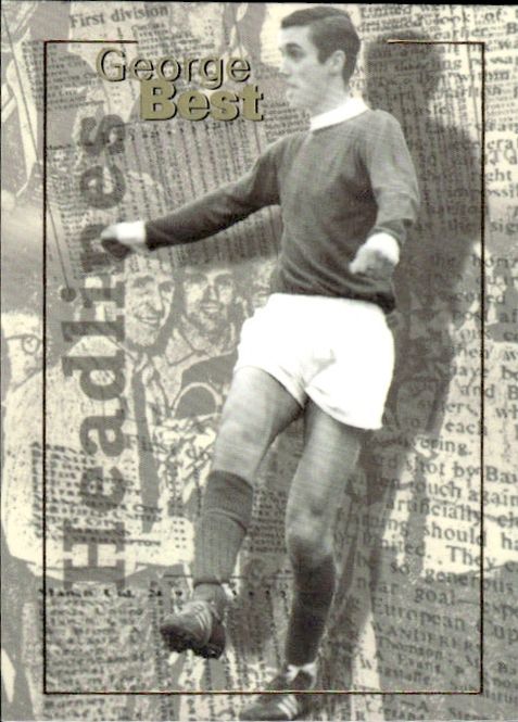 Main Image GEORGE BEST Man Utd Futera HL1 Platinum Card ...