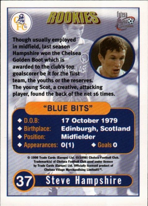 Hovedbilde 1998 FUTERA FANS SELECTION - STEVE HAMPSHIRE - ...