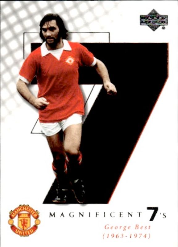 UPPER DECK MANCHESTER UNITED MAGNIFICENT 7 GEORGE BEST