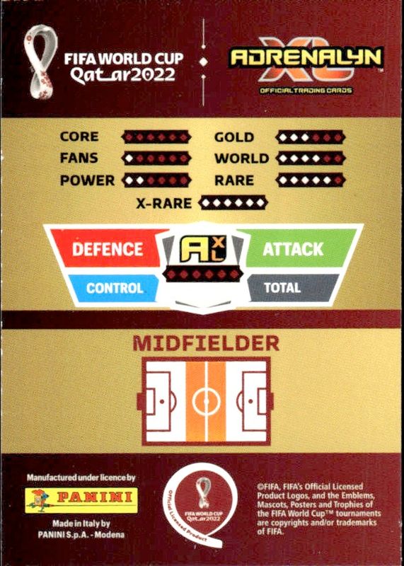 2022 Adrenalyn XL Road to FIFA World Cup Qatar Top Master Kevin de Bruyne #2 