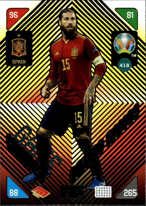 EURO 2020 UEFA PANINI GAME CHANGER SERGIO RAMOS