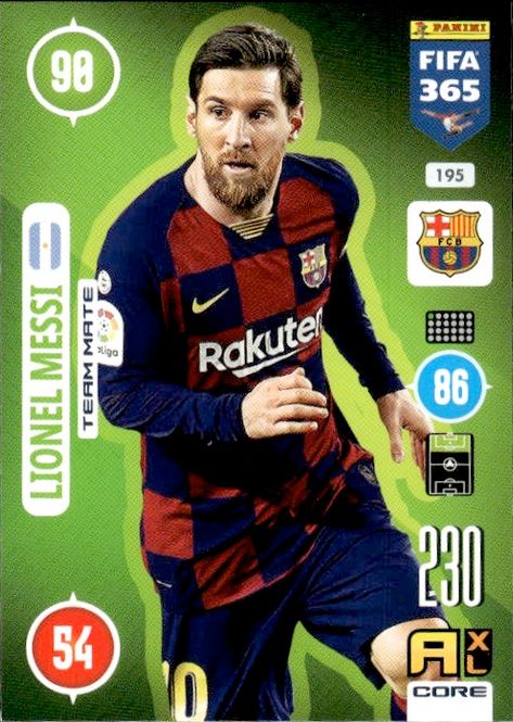 Main Image Lionel Messi Panini Adrenalyn XL FIFA 365 2021 ...