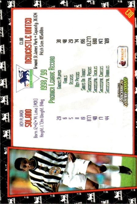 Hovedbilde NOLBERTO SOLANO 1999-00 Merlin Premier Gold ...