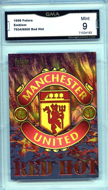 Hovedbilde 998 Futera Manchester United EMBLEM Red Hot! ...