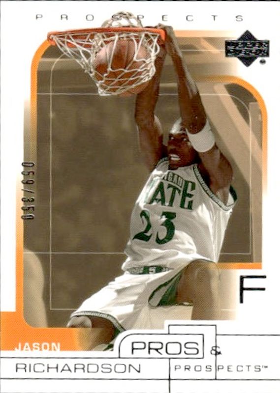 Upper Deck 2001-02 Pros & Prospects Rookie #128 Jason Richardson #59/350