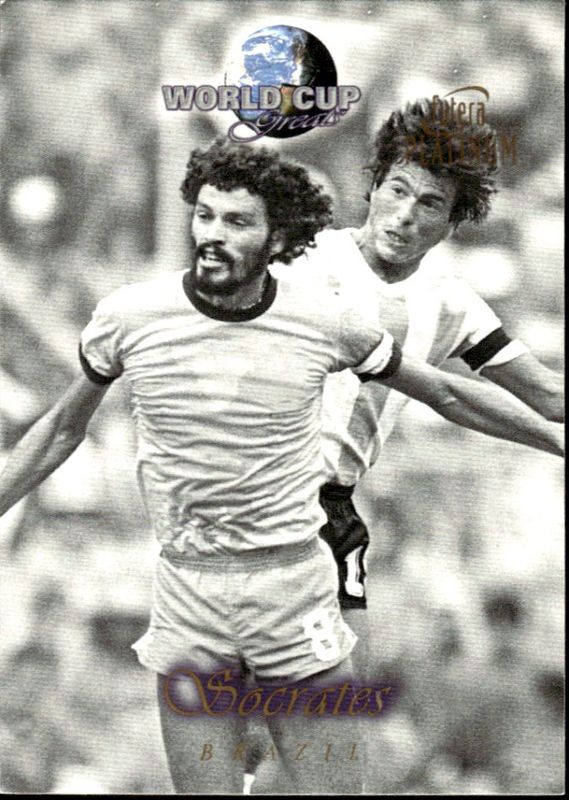 1998 Futera Platinum World Cup Greats Promo Socrates #44