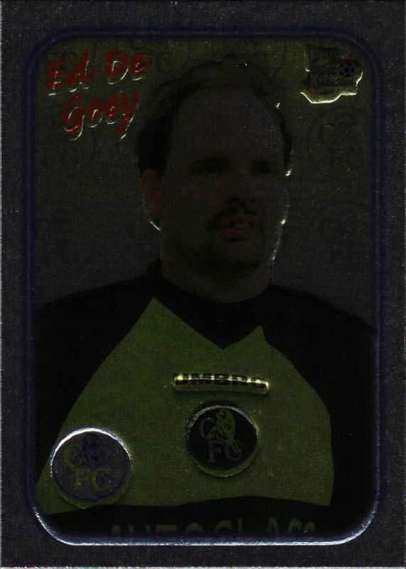 Futera Fans Selection 1998 Chelsea PLAYERD EDITION CHROME FOIL /500 #SE17 Ed De Goey