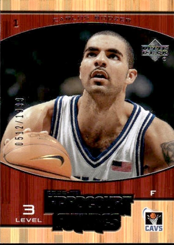 CARLOS BOOZER ROOKIE SN #512/1999 2002-03 UPPER DECK HARDCOURT FUTURES 94 CAVALIERS