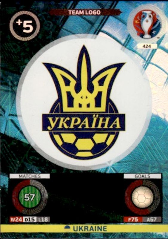 PANINI ADRENALYN XL 2016 EURO TEAM BADGE UKRAINE