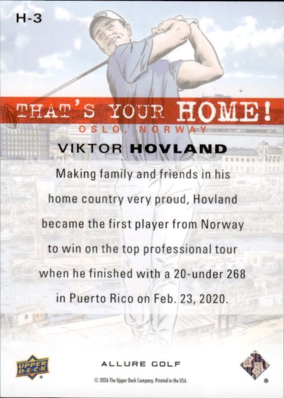 TOPPS ALLURE TENNIS 2026 VIKTOR HOVLAND H-3