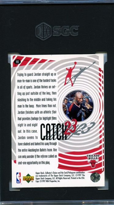 Main Image 1997 Collector's Choice #193 Michael Jordan Catch ...