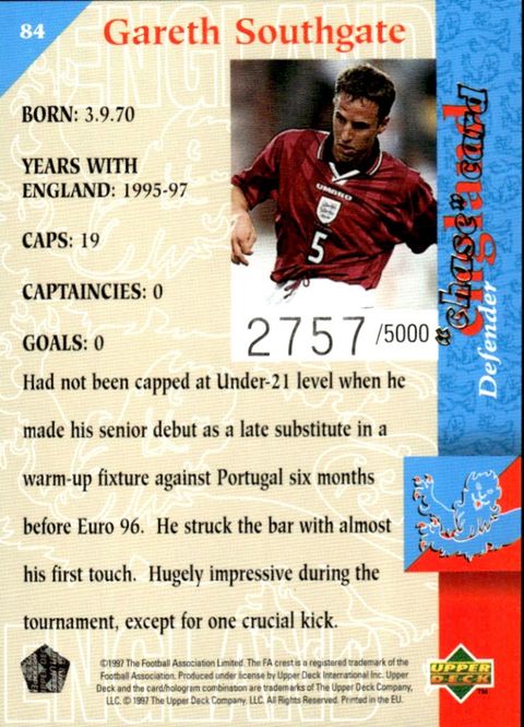 Hovedbilde 1997-98 Upper Deck England Three Lions #2757/5000 ...