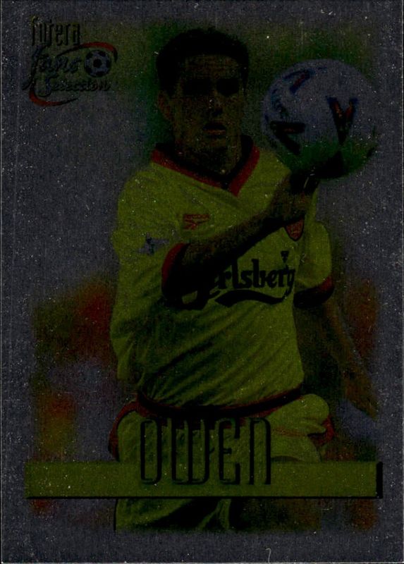 MICHAEL OWEN 1999 Futera Soccer Card LIVERPOOL #86 PLAYERS EDITION CHROME FOIL