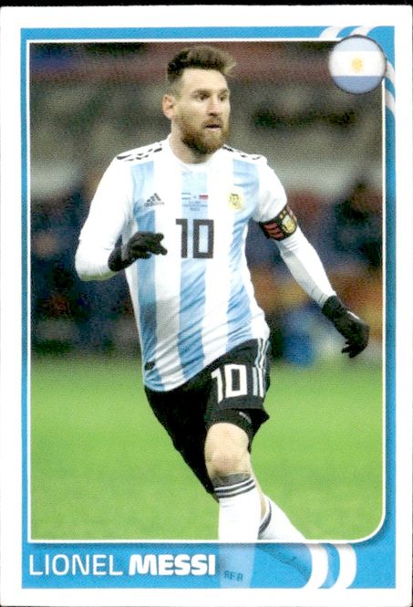 Hovedbilde 2018 Panini Denmark Fodboldstjerner Lionel Messi ...