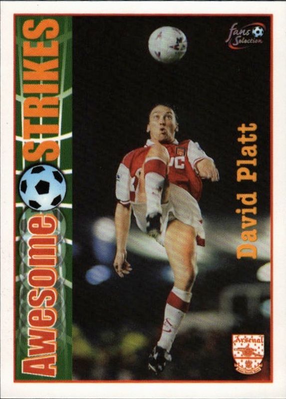 Futera Arsenal Fans Selection 1997-98 - Awesome Strikes - 59 David Platt