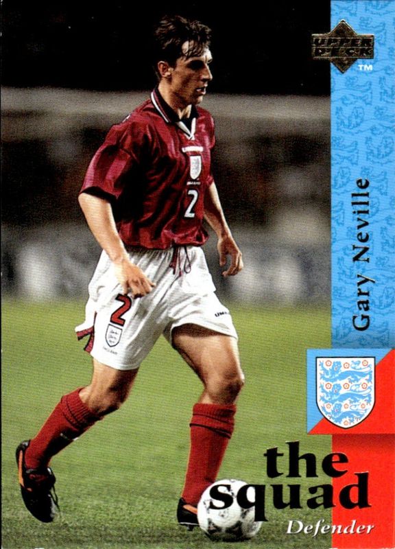 1997-98 Upper Deck England the squad Gary Neville #11
