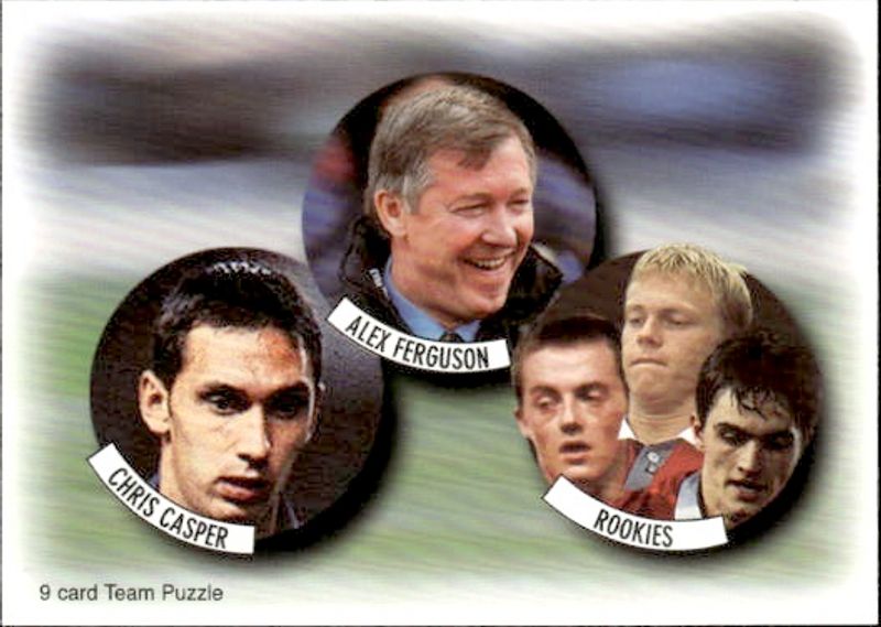 Sir Alex Ferguson 1997 Fans Selection Manchester United Team Puzzle Trading Card