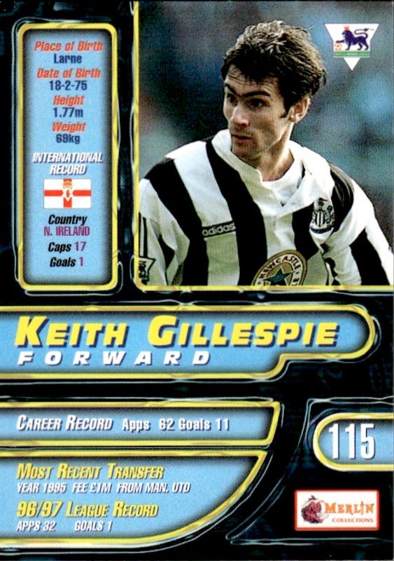 merlin premier gold 98 KEITH GILLESPIE