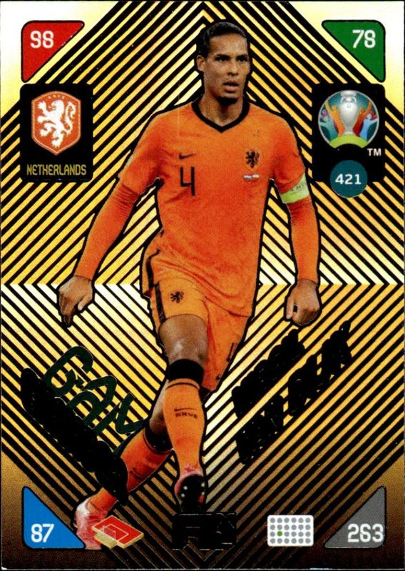 Adrenalyn XL Euro 2020 Kick Off 2021 Game Changer Virgil Van Dijk