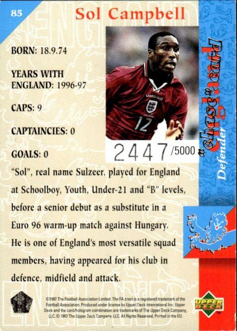 Hovedbilde 1997-98 Upper Deck England Three Lions #2447/5000 ...