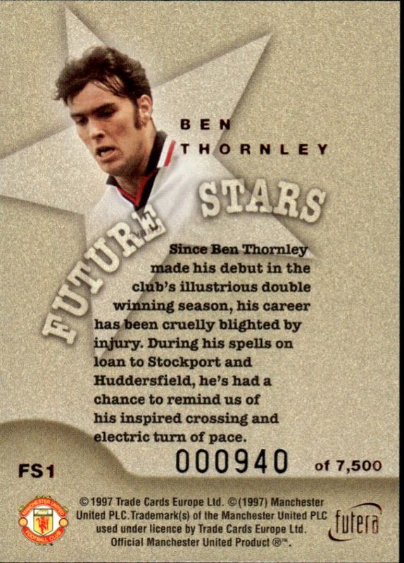 Ben Thornley Future Stars Bronze #940/7500