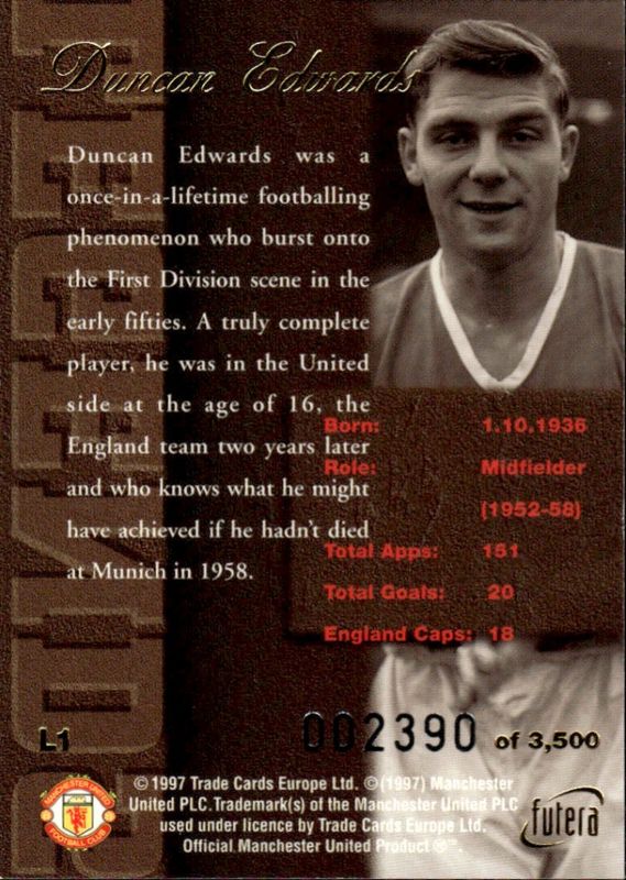 DUNCAN EDWARDS-L1-Gold-Miss-Cut-#2390/3500