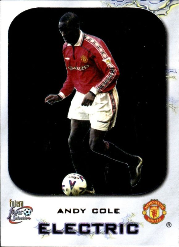 2000 Futera Fans Selection Manchester United Electric Andy Cole PROMOTIONAL CARD ONLY