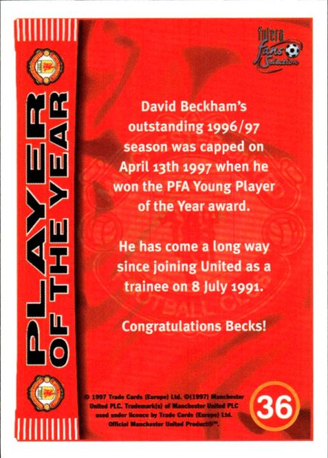 Hovedbilde 1997 FUTERA - Player of The Year - Manchester ...