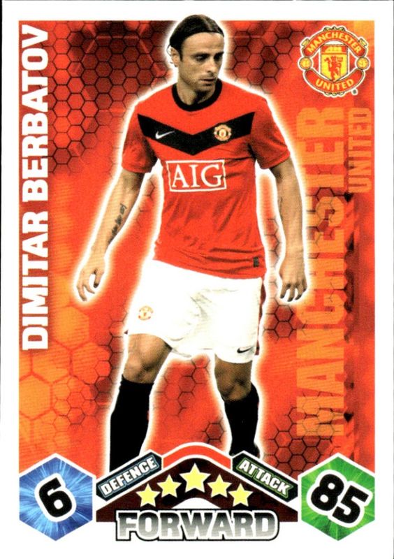 Topps Match Attax 2009-10 Premier League - Manchester United - Dimitar Berbatov