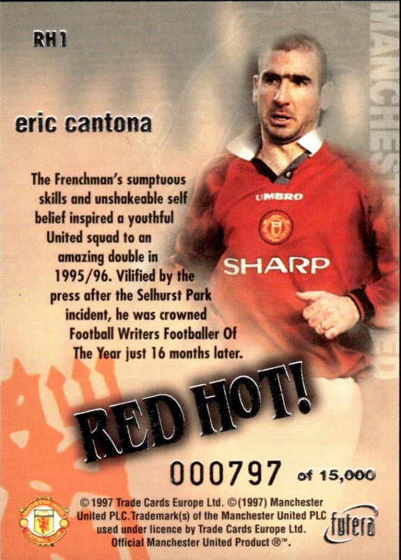 Eric Cantona Red Hot 97 SILVER RH1 #0797/15000