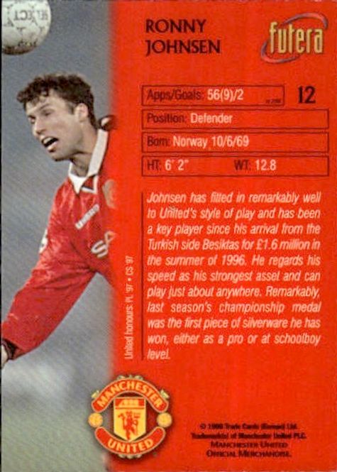 Main Image 1998 Futera Manchester United Chrome Foil Ronny ...