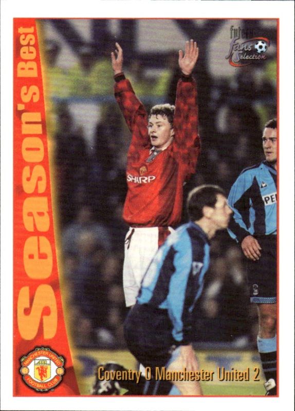 1997 Futera Fans Selection Manchester United Season's Best #48