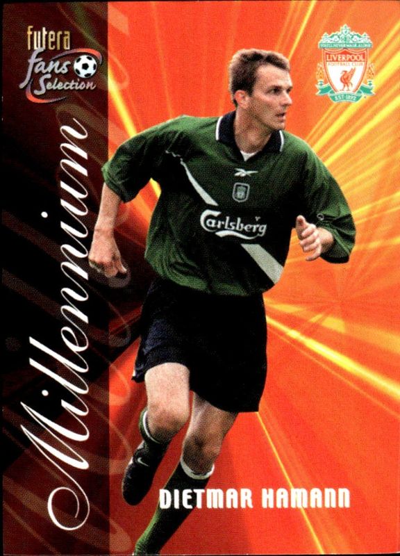 2000 Futera Fans Selection Liverpool Millennium Dietmar Hamann #141 22 CARAT GOLD GILDED EDGES