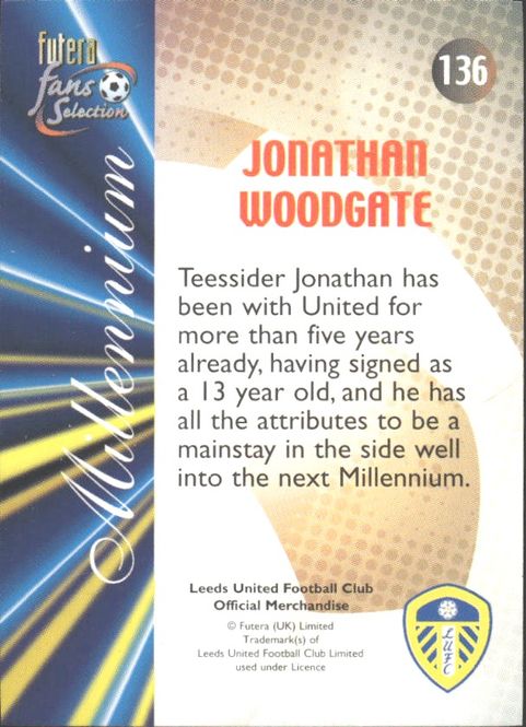 Hovedbilde leeds united trading cards futera millennium ...