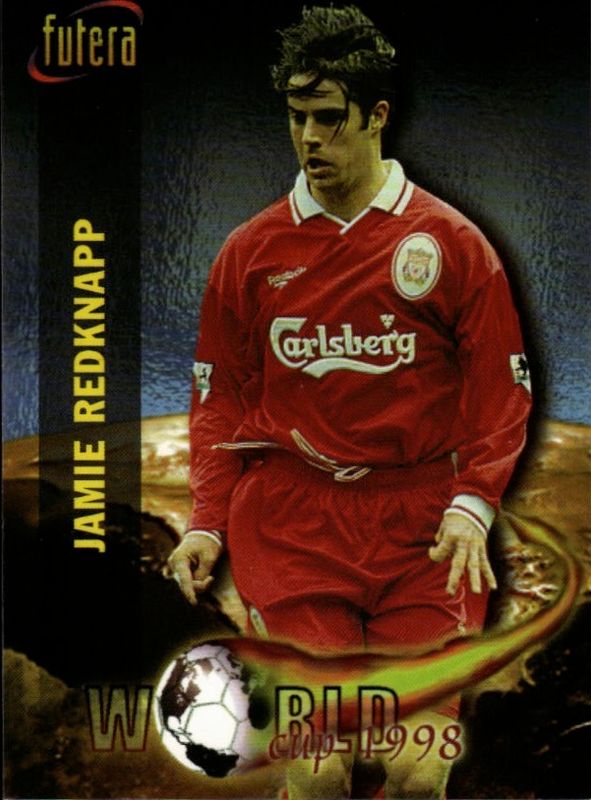 JAMIE REDKNAPP 1998 Futera Soccer Card LIVERPOOL #74