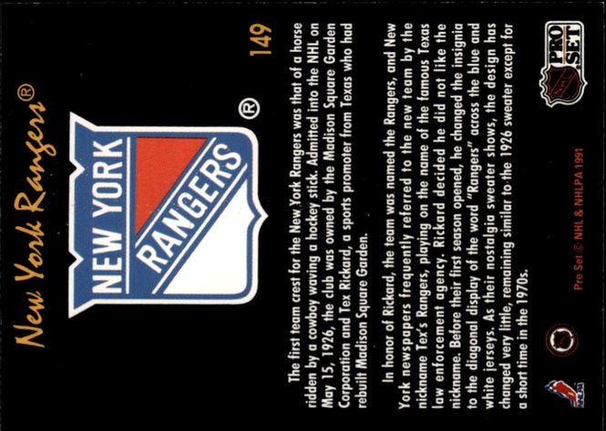 Hovedbilde 1991-92 Pro Set Platinum Vintage Hockey New York ...