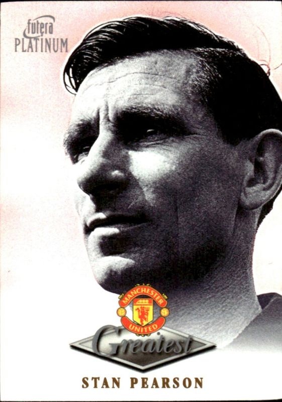 1998-99 Futera Platinum Manchester United Greatest Stan Pearson 22 CARAT GOLD GILDED (EDGE)
