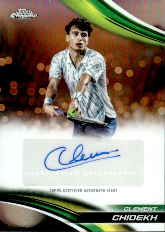 Topps Chrome Tennis 2025 No. AUTOGRAPH CA-CCH Clement Chidekh 