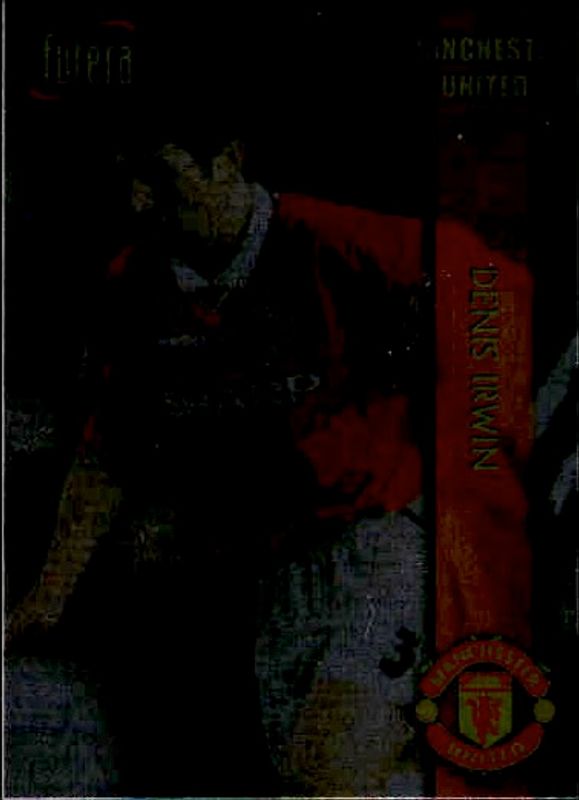 1998 Futera Manchester United Chrome Foil Denis Irwin #8 players edition /500