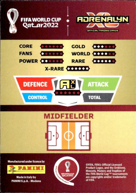 #423 Weston McKennie FIFA World Cup Qatar 2022. Adrenalyn XL USA