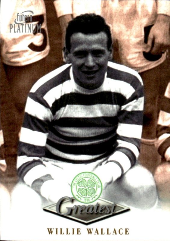 1999 Futera Platinum Celtic Greatest WILLIE WALLACE 22 CARAT GOLD GILDED EDGES
