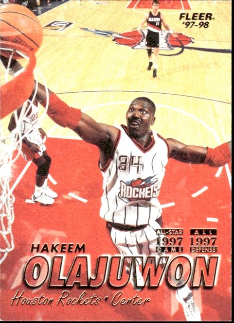 Hovedbilde 1997-98 Fleer #34 Hakeem Olajuwon Houston Rockets