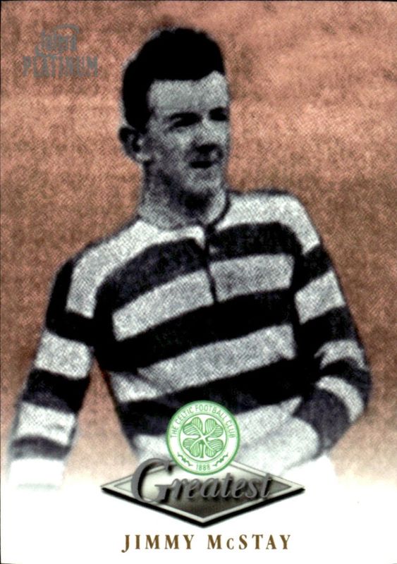 1999 Futera Platinum Celtic Greatest Jimmy McStay 22 CARAT GOLD GILDED EDGES 