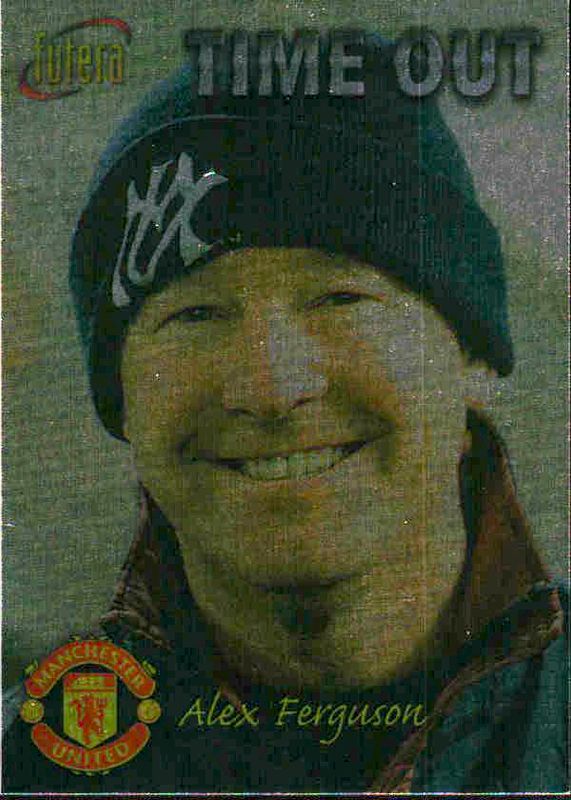 1998 Futera Manchester United Time Out Chrome Foil Sir Alex Ferguson #38 PLAYERS EDITION /500