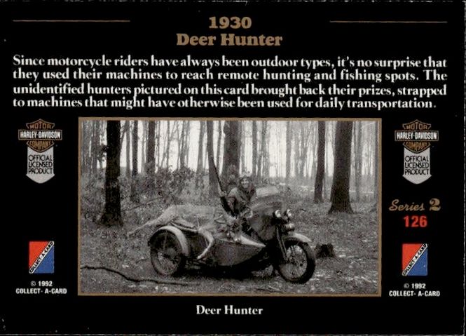 Hovedbilde 1992 Collect-A-Card Harley-Davidson 1930 Deer ...