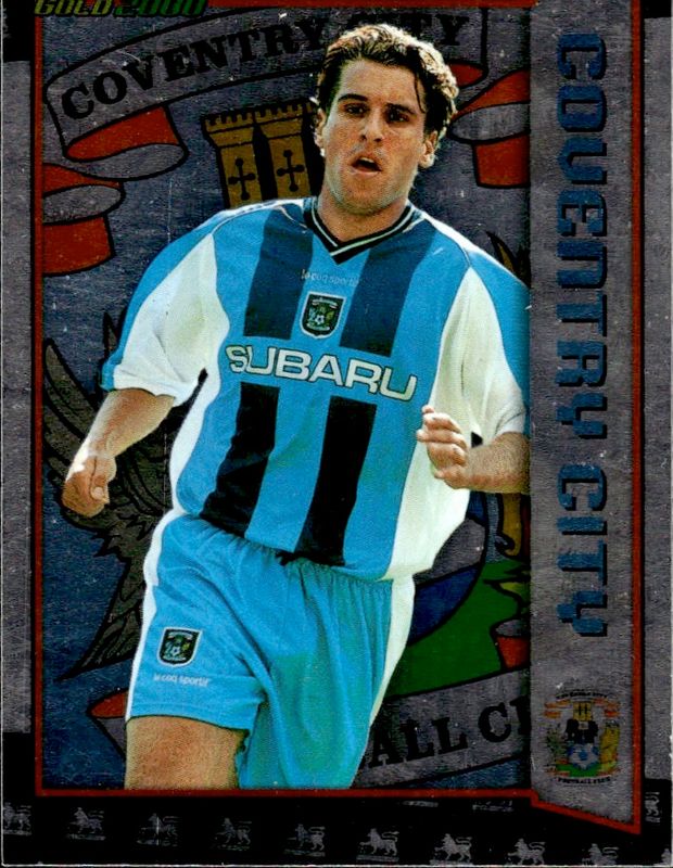 DARREN HUCKERBY 1999-00 Merlin Premier Gold Soccer Card COVENTRY CITY #B5
