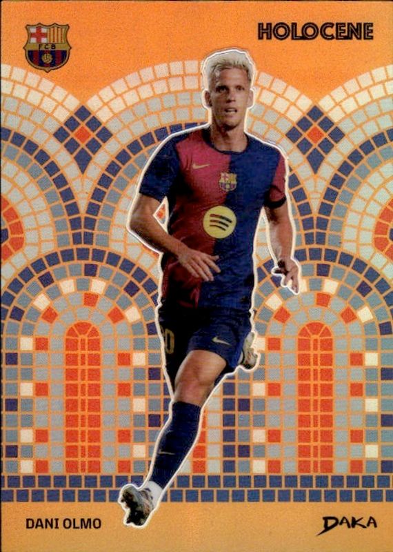 DANI OLMO #15/30 ORANGE REFRACTOR DAKA HOLOCENE 2024-25 Renaissance